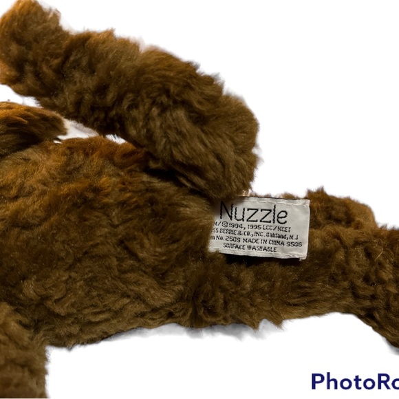 The Puzzle Place Nuzzle the Dog Russ Berrie Vintage PBS 1995 Stuffed Animal - Picture 3 of 5